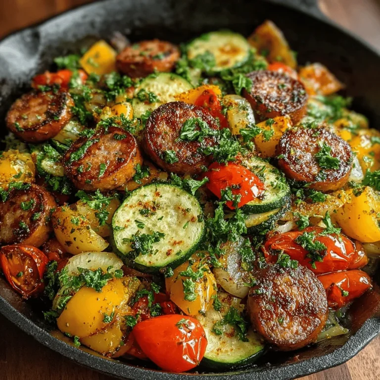 In today's fast-paced world, one-pan meals have surged in popularity among busy individuals and families seeking both convenience and nutrition. One-pan meals epitomize the notion of simplicity, allowing home cooks to prepare a delicious, wholesome dinner with minimal effort and cleanup. The One-Pan Chicken Sausage & Veggie Bake is an exemplary recipe that embodies these qualities, combining vibrant seasonal vegetables with savory chicken sausage for a dish that is both healthy and satisfying.