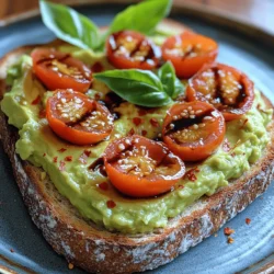 Avocado Toast with Tomato & Balsamic Bliss