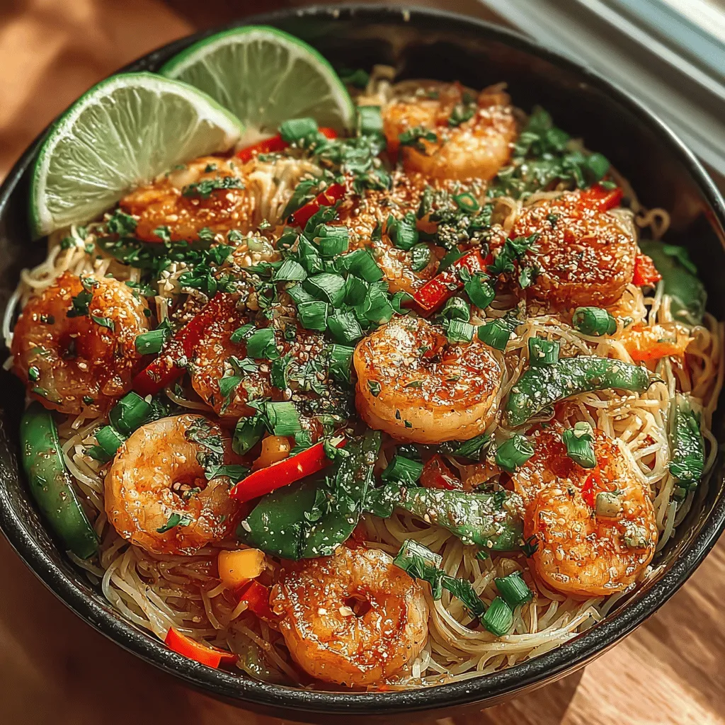 If you're on the lookout for a dish that perfectly marries flavor and simplicity, look no further than Garlic Butter Shrimp Noodle Bowls. This delightful recipe combines succulent shrimp with tender rice noodles, all enveloped in a rich, buttery garlic sauce that will tantalize your taste buds. With its harmonious blend of ingredients, this dish is not only delicious but also incredibly versatile, making it suitable for a myriad of occasions. Whether you're whipping up a quick weeknight dinner or impressing guests at a gathering, these noodle bowls are sure to be a hit.