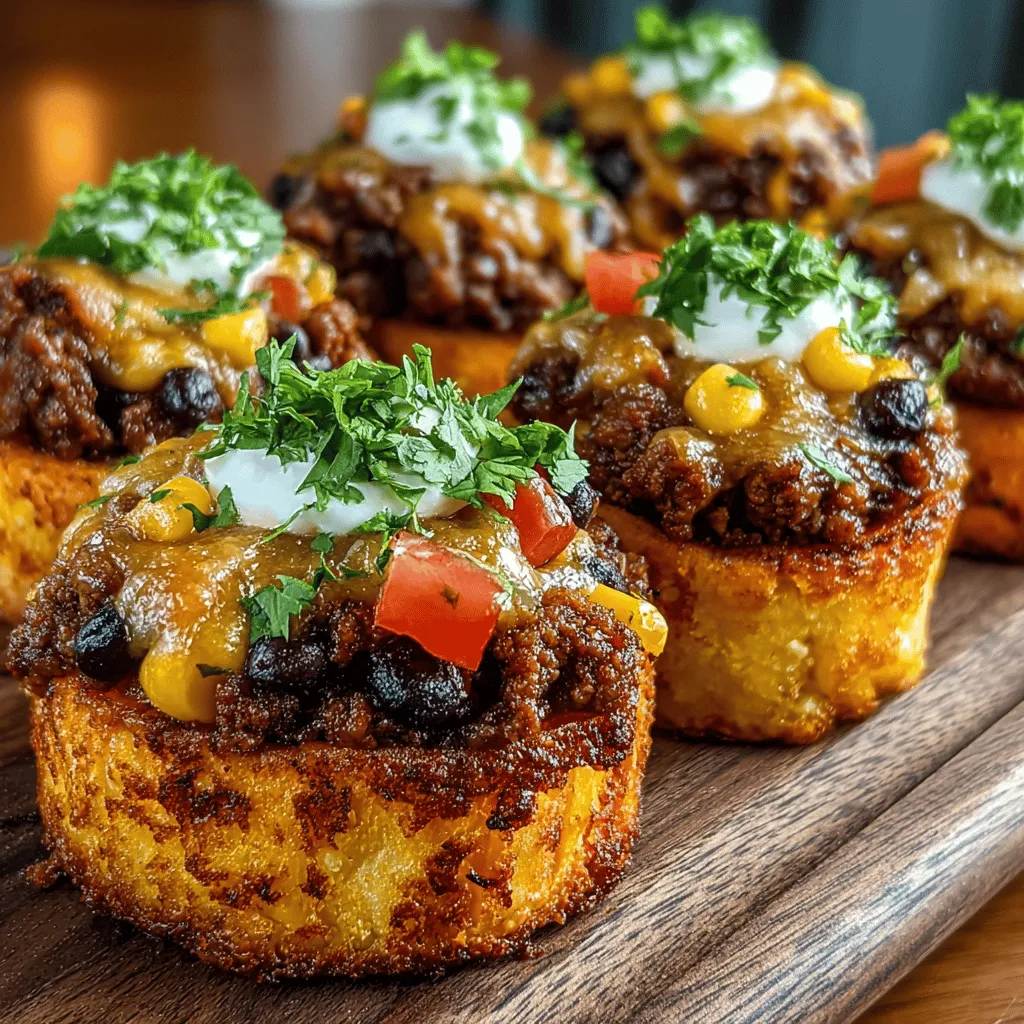 Mini Chili Stuffed Sweet Potato Discs offer a delightful and nutritious twist on traditional chili dishes, presenting a perfect balance of flavor, texture, and health benefits. These bite-sized treats are not only visually appealing but also serve as a versatile platform for various dietary preferences, making them an excellent choice for gatherings, weeknight dinners, or meal prep. Whether you're a meat lover, a vegetarian, or seeking a plant-based alternative, this recipe accommodates everyone, ensuring that all can enjoy its hearty goodness.