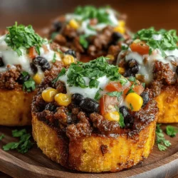 Mini Chili Stuffed Sweet Potato Discs offer a delightful and nutritious twist on traditional chili dishes, presenting a perfect balance of flavor, texture, and health benefits. These bite-sized treats are not only visually appealing but also serve as a versatile platform for various dietary preferences, making them an excellent choice for gatherings, weeknight dinners, or meal prep. Whether you're a meat lover, a vegetarian, or seeking a plant-based alternative, this recipe accommodates everyone, ensuring that all can enjoy its hearty goodness.