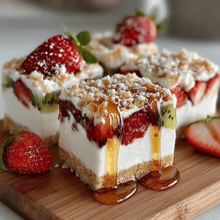 As the temperatures rise and the sun shines brightly, nothing beats the allure of a refreshing dessert that not only tantalizes your taste buds but also nourishes your body. Enter Strawberry Kiwi Frosty Squares, a delightful and healthy treat that captures the essence of summer in every bite. These frosty squares are not just a feast for the eyes, with their vibrant colors, but they also promise a burst of flavor that will keep you coming back for more. Perfect for family gatherings, picnics, or simply as a cool snack on a hot day, they stand out as an ideal option for those seeking a guilt-free indulgence.