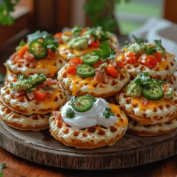 In the ever-evolving world of culinary creativity, the Mini Waffle Nacho Sliders stand out as an innovative fusion of flavors and textures. Imagine the comforting warmth of freshly made waffles combined with the zesty, crunchy elements of nachos—this dish encapsulates the best of both worlds. The Mini Waffle Nacho Sliders are not just a meal; they are an experience that beckons to food lovers who appreciate the blend of sweet and savory, crispy and soft.