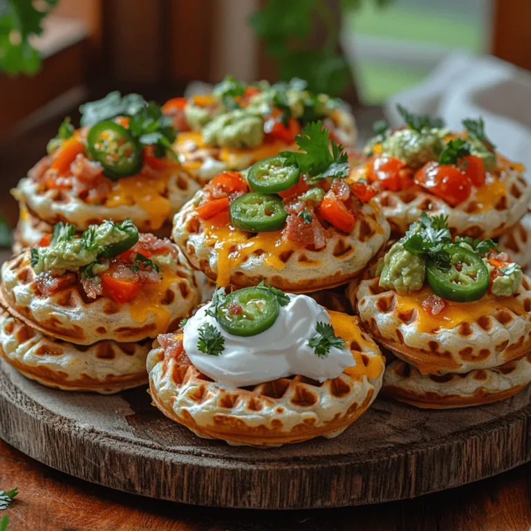 In the ever-evolving world of culinary creativity, the Mini Waffle Nacho Sliders stand out as an innovative fusion of flavors and textures. Imagine the comforting warmth of freshly made waffles combined with the zesty, crunchy elements of nachos—this dish encapsulates the best of both worlds. The Mini Waffle Nacho Sliders are not just a meal; they are an experience that beckons to food lovers who appreciate the blend of sweet and savory, crispy and soft.