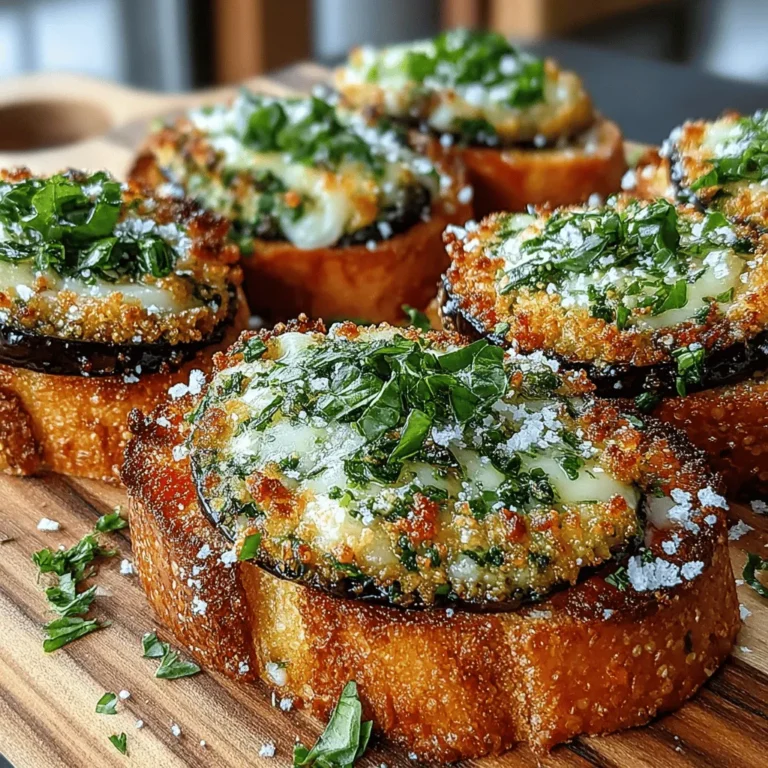 Mini Eggplant Parmesan Toasties are a delightful twist on the beloved Italian classic, eggplant parmesan. This dish fuses the rich and comforting flavors of traditional eggplant parmesan with the convenience of bite-sized toast, making it an excellent choice for appetizers, snacks, or even a light meal. Whether you are hosting a gathering or looking for a quick yet satisfying dish to enjoy at home, these toasties are sure to please a diverse audience, appealing to both vegetarians and meat lovers alike. In this article, we will dive into the origins of eggplant parmesan, explore the health benefits of eggplants, and provide you with a detailed step-by-step guide to creating these scrumptious toasties at home.