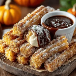 Churros are a delightful treat that have captured the hearts (and taste buds) of people around the world. These crispy, golden pastries are often associated with fairs and carnivals, served hot and dusted with cinnamon sugar. However, as the leaves turn and the air becomes crisp, it’s time to introduce a seasonal twist to this beloved snack: baked pumpkin churros. Infused with the warm, comforting flavors of fall, these churros not only satisfy your sweet tooth but also pay homage to the festive spirit of autumn and Halloween.