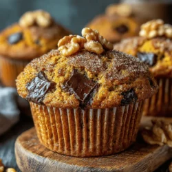 Pumpkin Chocolate Chunk Muffins Recipe